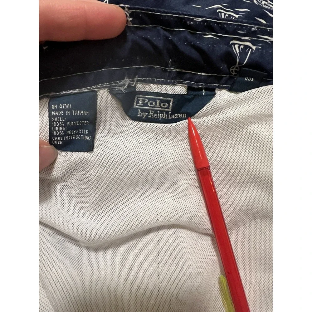 Vtg Polo Ralph Lauren Board Swim Trunks Shorts Nautical Sailing 4XLT